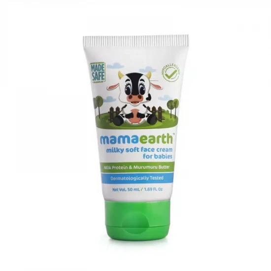 Mamaearth Milky Soft Face Cream for Babies with Milk Protein & Murumuru Butter 60g