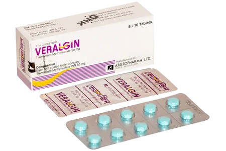 Veralgin 50mg Tablet 1 Strip - Buy Online in Bangladesh | ePharma