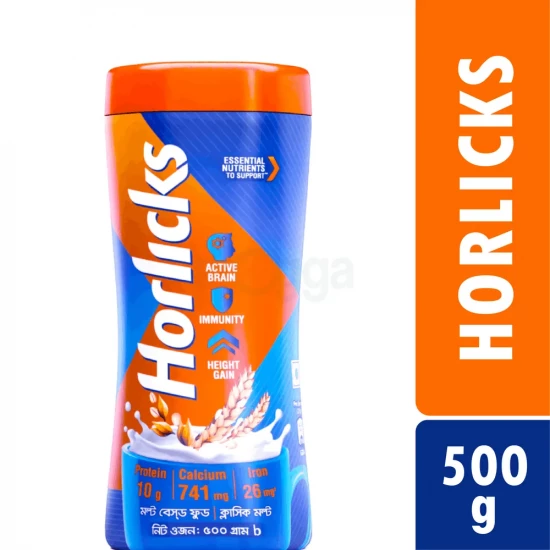 Horlicks Nutrition Drink | 500g Jar | Bangladesh