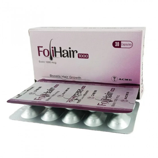 FoliHair 1000mcg Capsule 10pcs