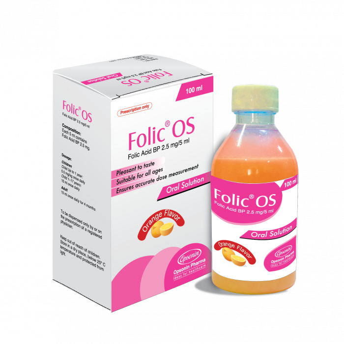Folic OS Folic Acid Oral Solution 100ml