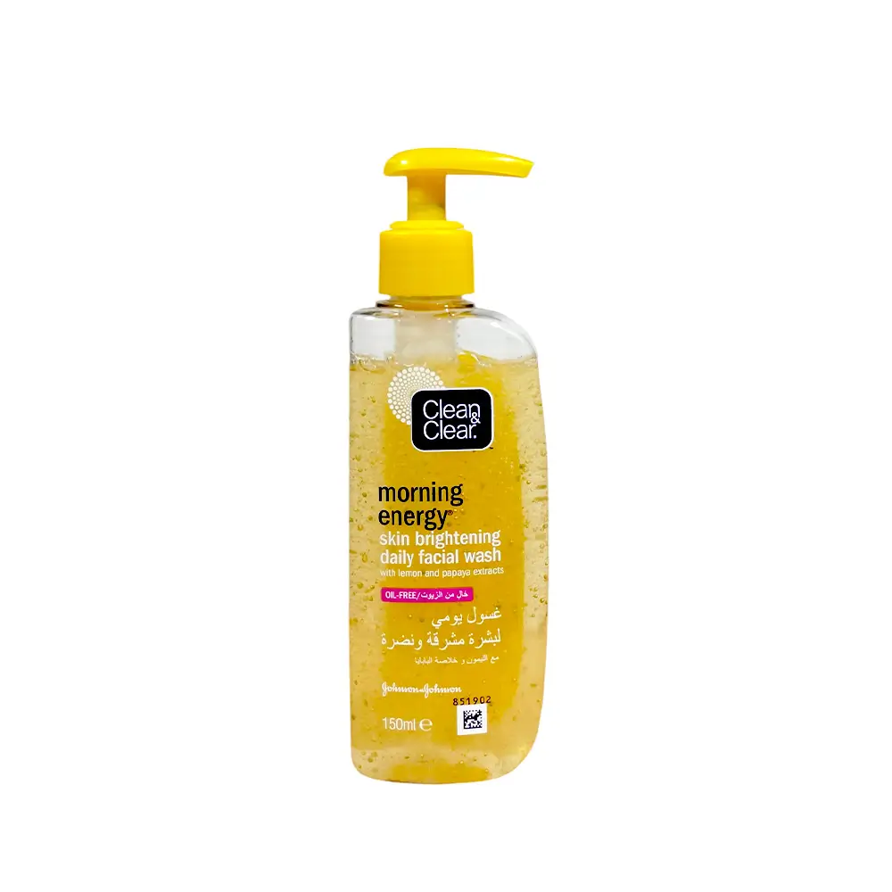 Clean & Clear Morning Energy Skin Brightening Daily Facial Wash 150ml, UAE