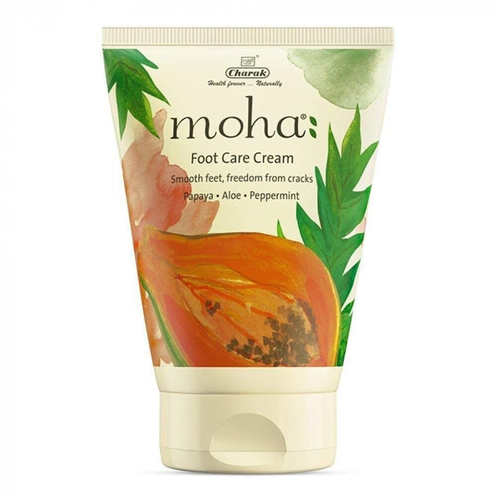 Moha Foot Cream For Rough, Dry and Cracked Heel, FeetCream For Heel Repair With Benefits Of AleoVera, Papaya & Peppermint