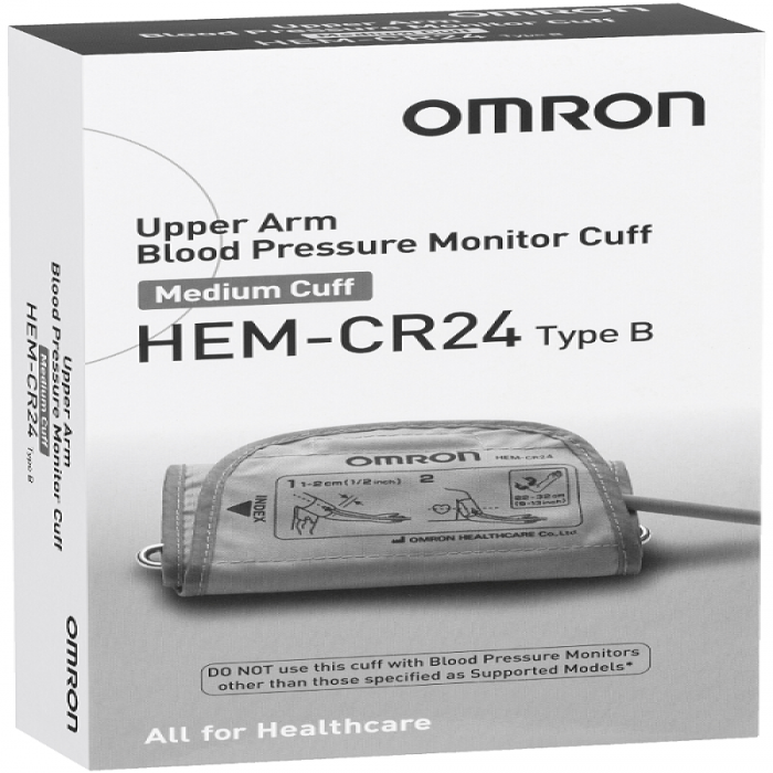 Omron Upper Arm Blood Pressure Monitor, Medium Cuff, HEM-CR24, Type B