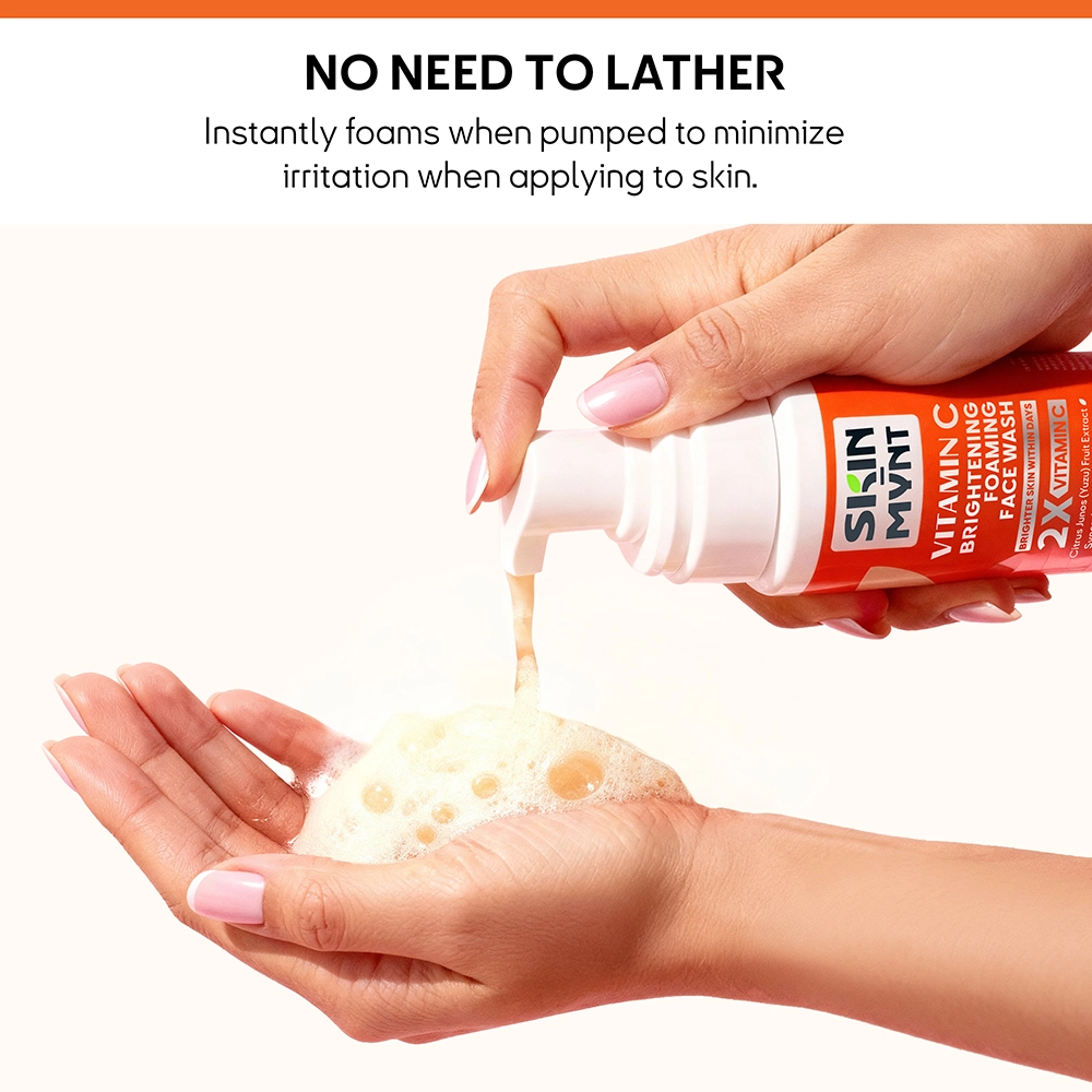 Skin Mynt Vitamin C Brightening Foaming Face Wash 150ml - Buy Online in Bangladesh | ePharma