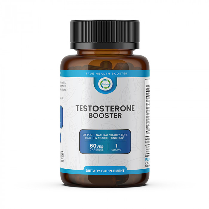 TrueMed Testosterone Booster - Men's Performance Builder, 60 Capsules | USA