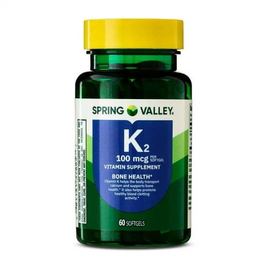 Spring Valley Vitamin K2 100mcg | 60 softgels