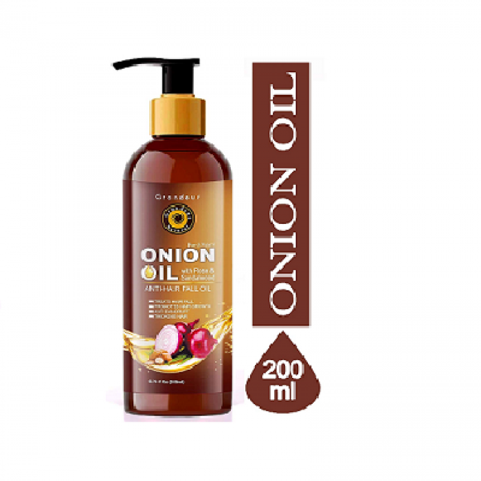 Grandeur Onion Hair Oil For Hair Fall Treatment and Hair Growth with Vitamin E, 200ml, India