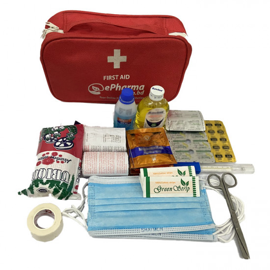 Travel Safety Kit (Red Color), Firstaid kit
