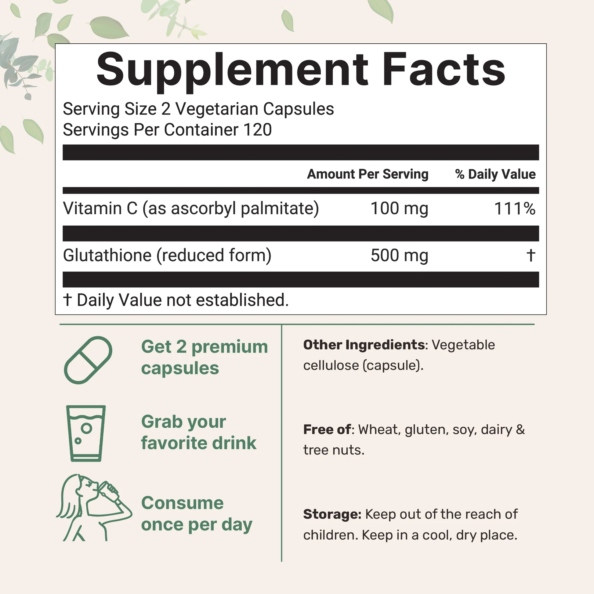 Micro Ingredients Glutathione 500mg+Vitamin C, 240 Capsules - Buy Online in Bangladesh | ePharma