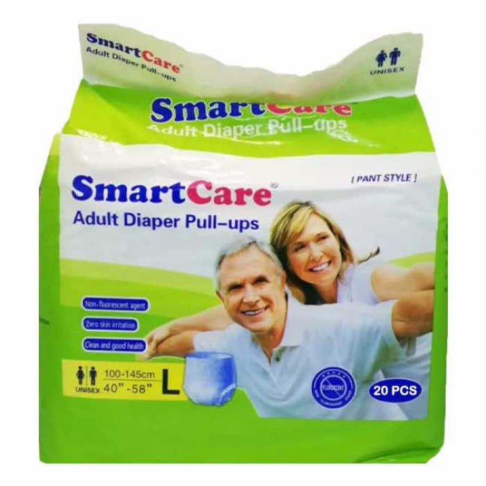 Smartcare Adult Unisex Diapers, Pull-ups, Pant, L Size (100-145cm) 20pcs