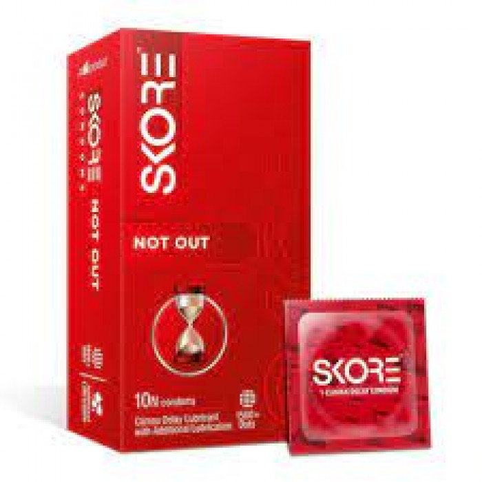 Skore Notout Climax Delay with 1500+ Raised Dots Condom 10pcs (India)
