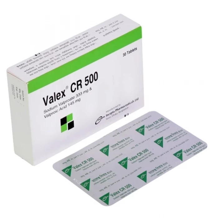 Valex CR 500mg Tablet (Box)