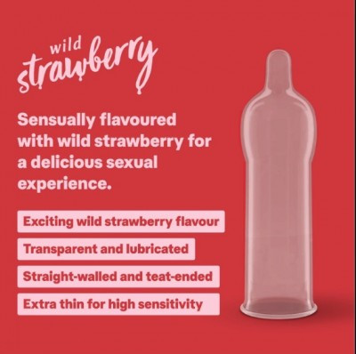Durex Extra Thin Wild Strawberry Condom 10pcs - Buy Online in Bangladesh | ePharma