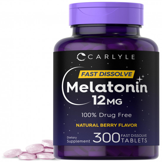Carlyle Melatonin 12mg Tablets 300 Count