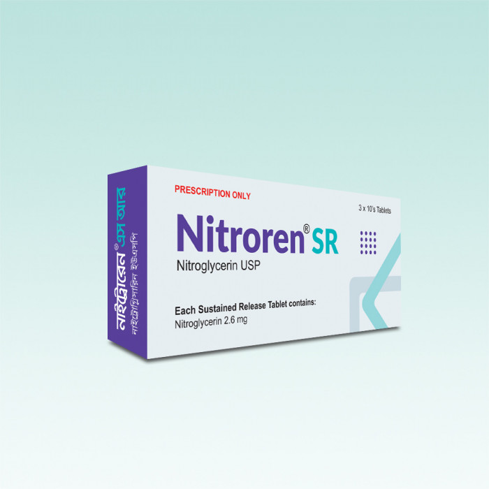 Nitroren SR 2.6mg Tablet 1 Strip