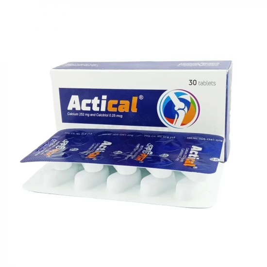 Actical 1200mg+0.25mcg Tablet