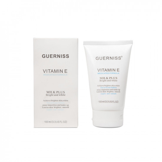 Guerniss Vitamin E Milk + Bright & White Face Wash 100ml