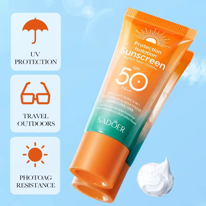 Sadoer Protection Isolation Brighten Repair Sunscreen Cream SPF 50 PA+++ - Buy Online in Bangladesh | ePharma