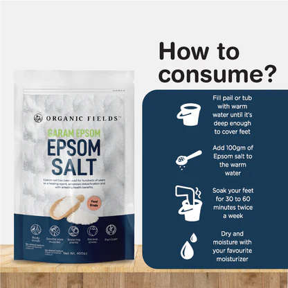 Organic Fields Epsom Salt 400g - Buy Online in Bangladesh | ePharma