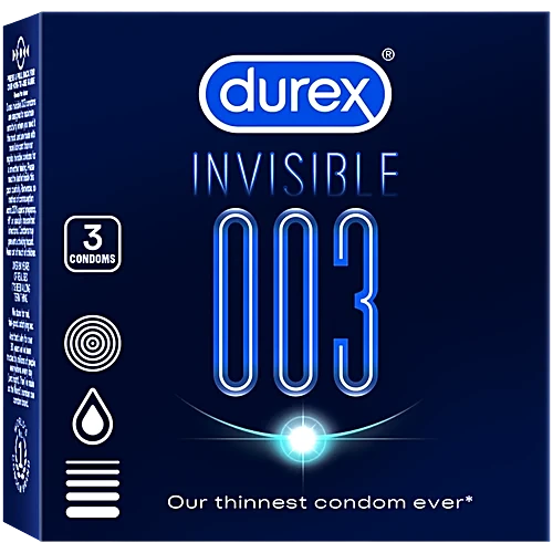 Durex Invisible 003 Condoms, 3's - Buy Online in Bangladesh | ePharma