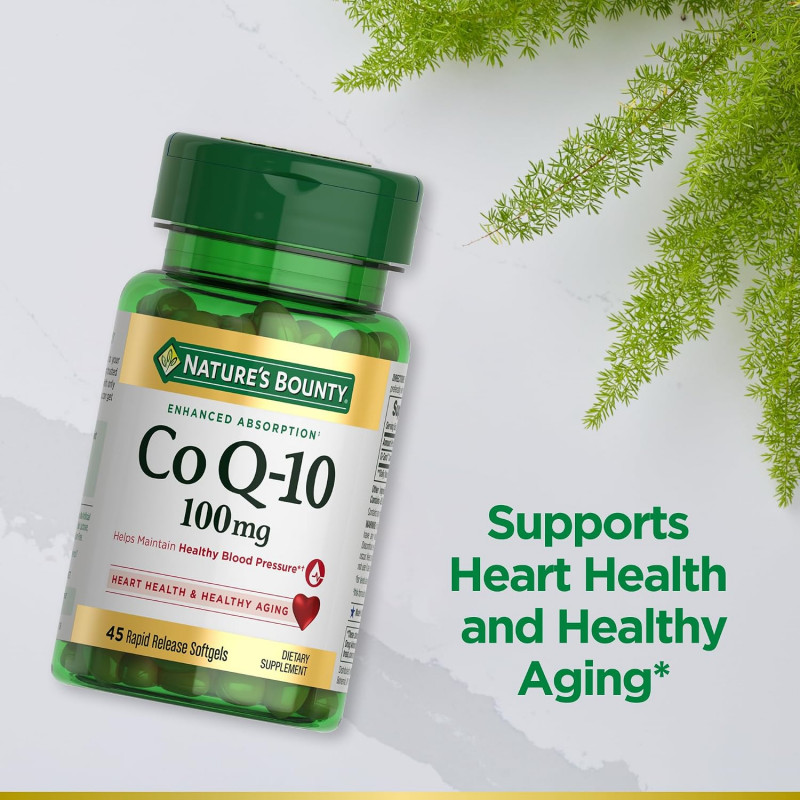 Nature's Bounty CoQ10 100mg for Heart Health Support 45 Softgels | USA - Buy Online in Bangladesh | ePharma