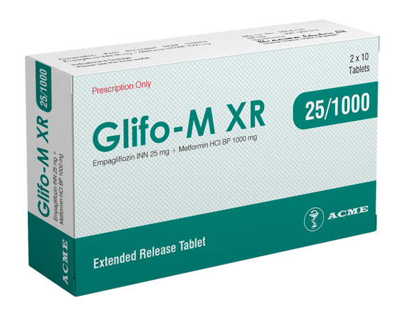 Glifo M XR 25/1000mg Tablet