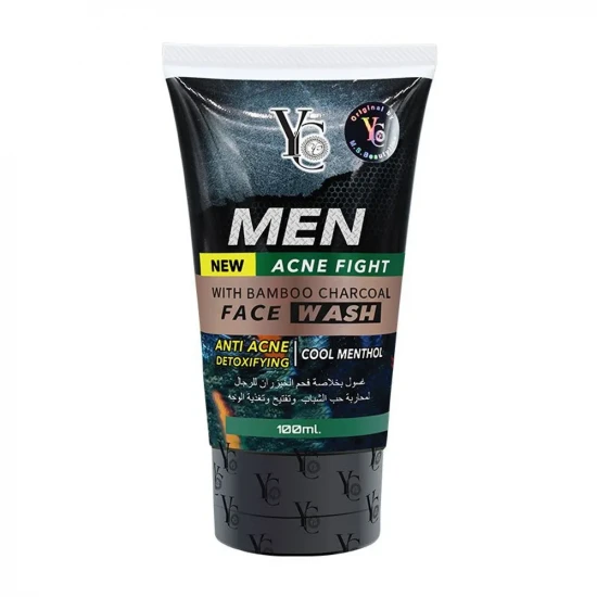 Yc Acne Fight With Bamboo Charcoal Face Wash For Men, 100ml