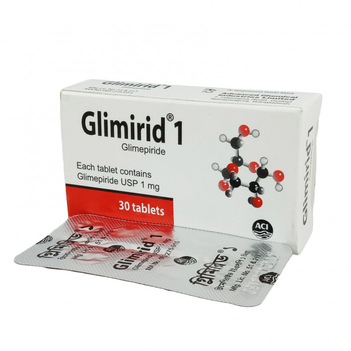 Glimirid 1mg Tablet 1 Strip