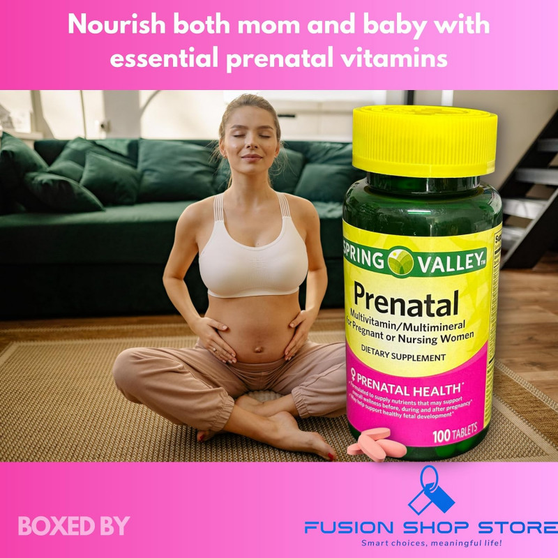Spring Valley Prenatal Vitamin 100 Tablet - Buy Online in Bangladesh | ePharma