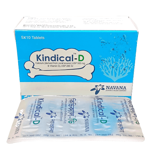 Kindical D 500mg+200IU Tablet