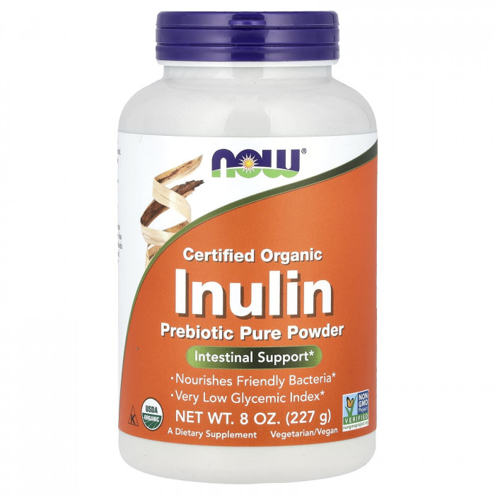 NOW Foods Inulin Prebiotic Pure Powder, 227g | USA