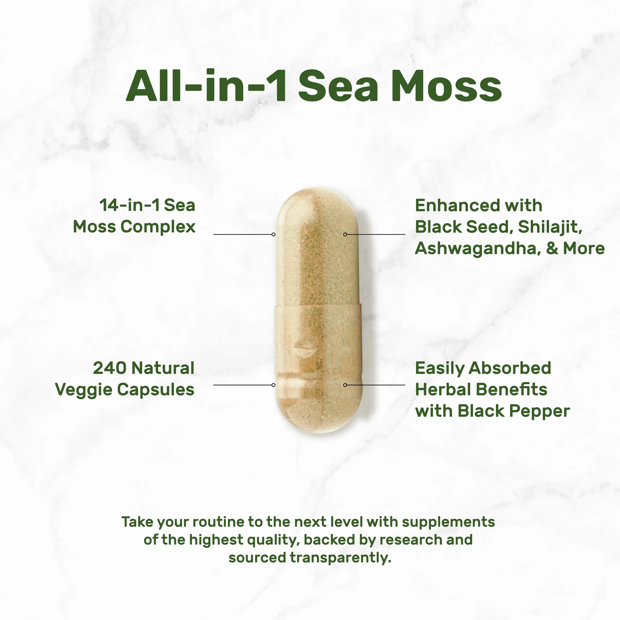 Irish Sea Moss 240 Veggie Capsules – 14 Superfood Complex with Black Seed Oil, Ashwagandha, & Ginger - Buy Online in Bangladesh | ePharma