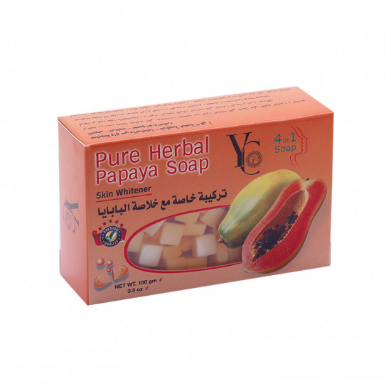 YC 4 in1 Pure Herbal Papaya Soap 100g