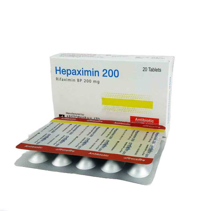 Hepaximin 200mg Tablet 1 Strip
