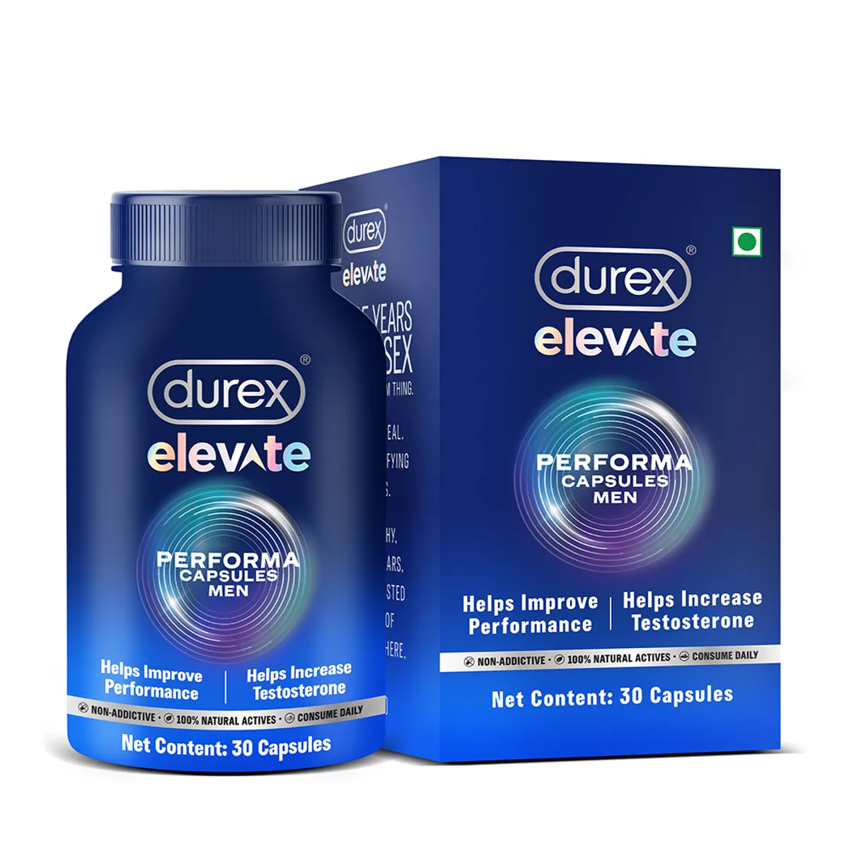 Durex Elevate Performa Shilajit Capsules For Men, 30 count - Buy Online in Bangladesh | ePharma