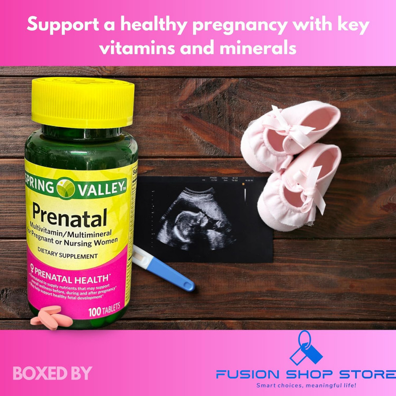 Spring Valley Prenatal Vitamin 100 Tablet - Buy Online in Bangladesh | ePharma