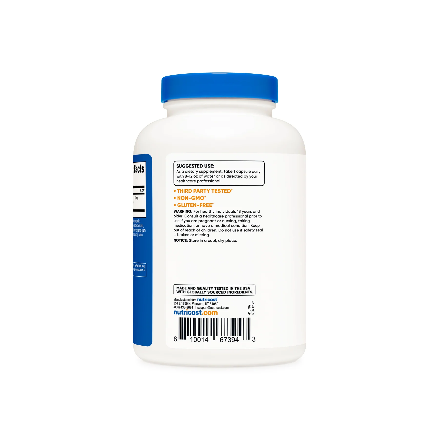 Nutricost Artichoke Extract 600mg, 240 Capsules - Buy Online in Bangladesh | ePharma