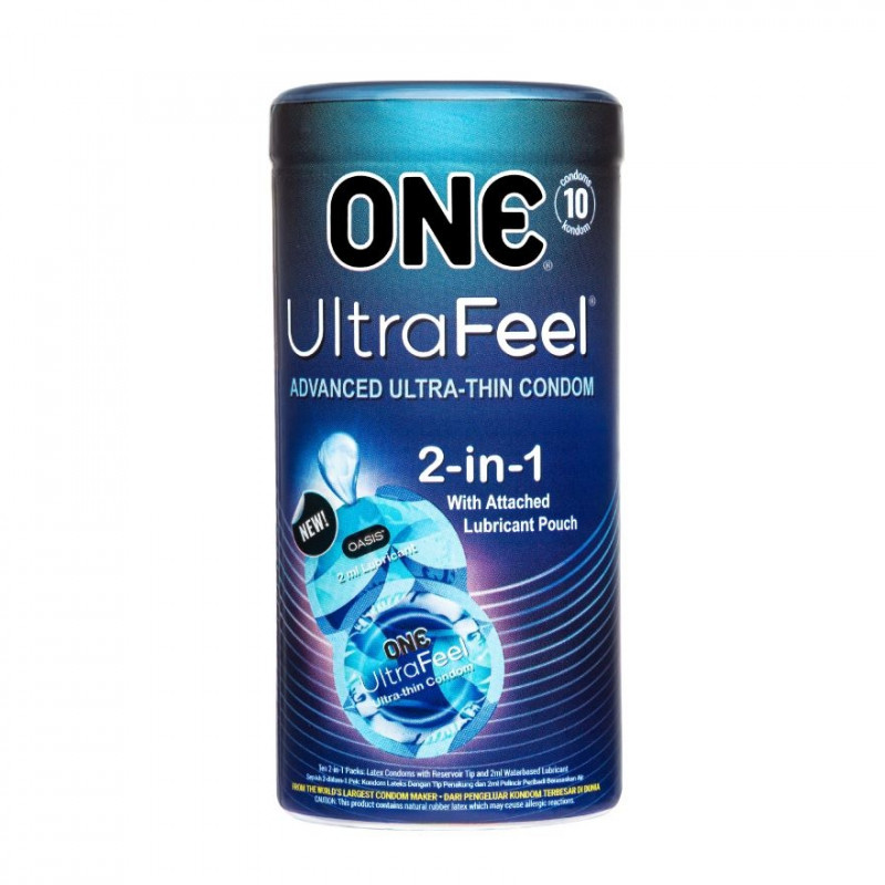 ONE UltraFeel 2 in 1 Condom with Lubricant Pouch 10's - Buy Online in Bangladesh | ePharma