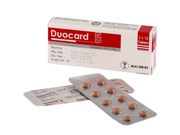 Duocard 5 Tablet 1 Strip - Buy Online in Bangladesh | ePharma
