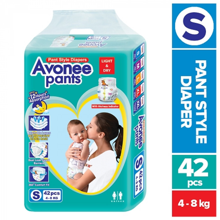 Avonee Small Pant Diaper (4-8Kg) 42pcs
