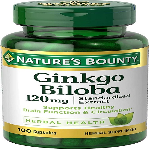 Nature's Bounty Ginkgo Biloba, Supports Brain Function and Mental
