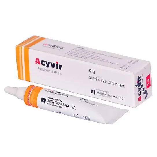 Acyvir 3% Ophthalmic Ointment 5g - Buy Online in Bangladesh | ePharma