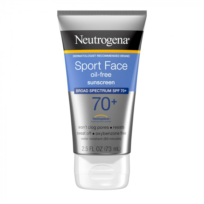 Neutrogena Sport Face Sunscreen SPF 70+ lotion, Oil-Free, 73 ml
