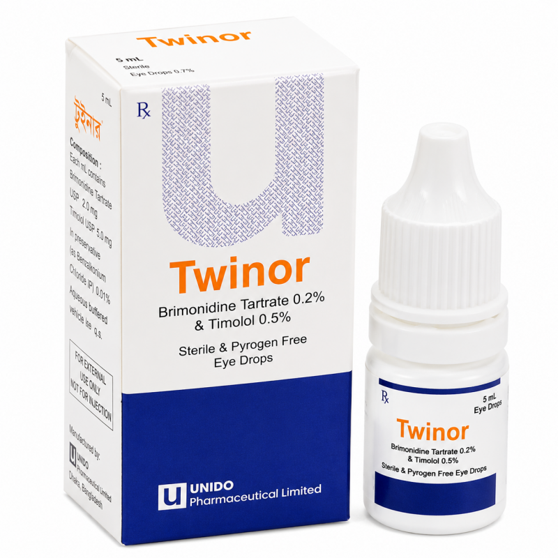 Twinor 0.2%+0.5% Eye Drops 5ml - Buy Online in Bangladesh | ePharma