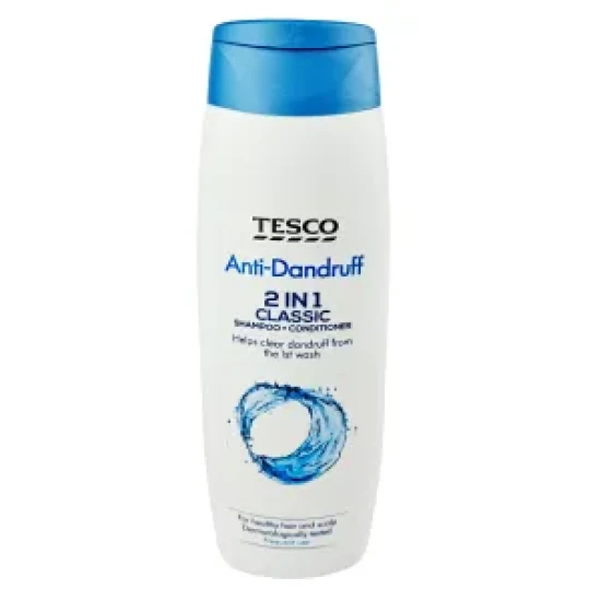 Tesco 2 In 1 Classic Anti-Dandruff Shampoo + Conditioner, 300ml
