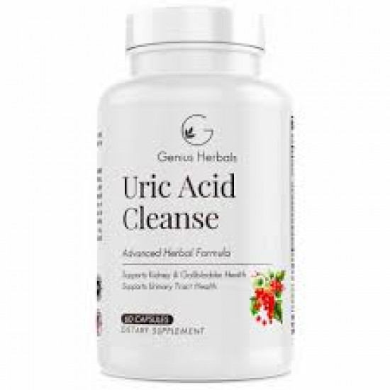 Genius Herbals Uric Acid Cleanse Supplement | 60 Capsules