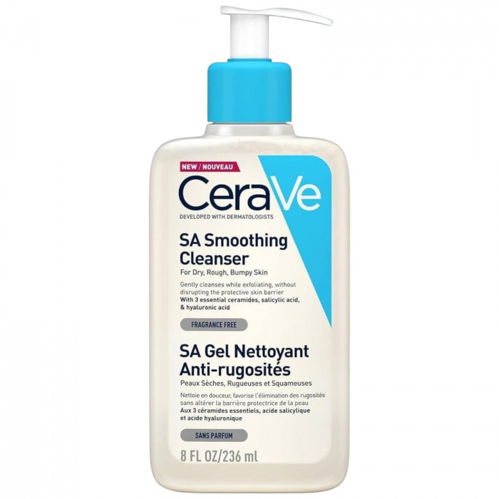 CeraVe SA Smoothing Cleanser For Dry, Rough, Bumpy Skin 236ml