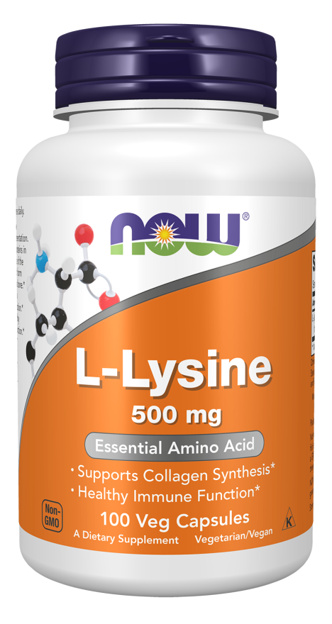 NOW Foods L-Lysine, 500mg, 100 tablets