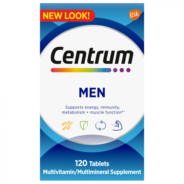 Centrum Men Multivitamins with Vitamin D3, 120 Tablets | USA